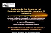 Balance de los Avances del Proceso de Desarrollo Local en El Salvador Presentado por Licda. Milagro Navas, Alcaldesa de Antiguo Cuscatlán, Directora de.