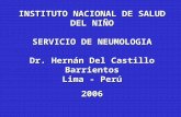 INSTITUTO NACIONAL DE SALUD DEL NIÑO SERVICIO DE NEUMOLOGIA Dr. Hernán Del Castillo Barrientos Lima - Perú 2006.