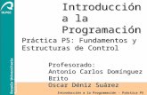 ULPGC Escuela Universitaria Politécnica Introducción a la Programación - Práctica P5 Introducción a la Programación Práctica P5: Fundamentos y Estructuras.