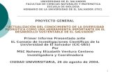 1 UNIVERSIDAD DE EL SALVADOR FACULTAD DE CIENCIAS NATURALES Y MATEMÁTICA ESCUELA DE BIOLOGÍA HERBARIO DE LA UNIVERSIDAD DE EL SALVADOR (ITIC) PROYECTO.