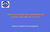 Instituto Español de Oceanografía Situación actual de la población de anchoa del golfo de Vizcaya.
