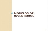 MODELOS DE INVENTARIOS 1. Direcciones youtube Control de inventarios en Excel Gestión de inventarios Logística Chile telefónica Gestión de almacenes