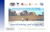 Influencia de las tecnologías WiFi y WiMax para el desarrollo de los Servicios de VoIP Ing. Omar de León - omar.deleon@teleconsult.us - @teleconsult.us.
