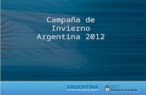 Campaña de Invierno Argentina 2012. La notificación de ETI, se mantuvo durante las primeras semanas del año en zona de seguridad hasta la SE 15 que ingresó