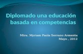 Mtra. Myriam Paola Serrano Armenta Mayo, 2012. COMPETENCIAS EDUCATIVASCOMPETENCIAS LABORALES CAPACIDADES.