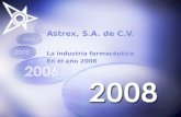 Astrex, S.A. de C.V. La industria farmacéutica En el año 2008.