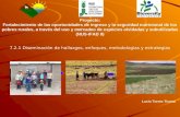 Lucio Torres Ticona Proyecto: Fortalecimiento de las oportunidades de ingreso y la seguridad nutricional de los pobres rurales, a través del uso y mercadeo.