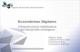 Ecosistemas Digitales Infraestructura habilitadora del desarrollo endógeno Miguel Vidal, Lorena Rivera León, Francesca Bria, Francesco Nachira.