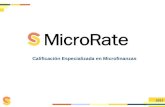 Calificación Especializada en Microfinanzas 2011.