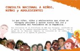 CONSULTA NACIONAL A NI‘OS, NI‘AS y ADOLESCENTES Lo que ni±os, ni±as y adolescentes que viven en Paraguay perciben y opinan acerca del rol y funciones del