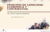 Www.ladersam.com Dr. Javier Laguna Caballero PRINCIPIO DE CAPACIDAD ECONÓMICA Y CONTRIBUTIVA  jlaguna@ladersam.com.