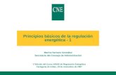 Principios básicos de la regulación energética - 1 Marina Serrano González Secretaria del Consejo de Administración V Edición del Curso ARIAE de Regulación.