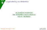UNIDAD 9 La geosfera y su dinámica Biología y Geología 4.º ESO ALGUNOS PUNTOS DE INTERÉS GEOLÓGICO EN EL MUNDO.