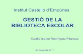 Biblioteca Institut Castelló  d'Empúries, Gestió