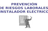 PREVENCIÓN DE RIESGOS LABORALES. INSTALADOR ELÉCTRICO