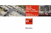 Ley de Barrios, Cuatro años, Diez lecciones Balance y perspectivas de la aplicación de la Ley de barrios en Cataluña.