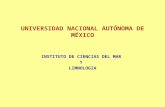 UNIVERSIDAD NACIONAL AUTÓNOMA DE MÉXICO INSTITUTO DE CIENCIAS DEL MAR Y LIMNOLOGIA.