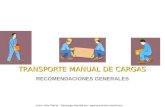 Autor: Alex Dávila – Descarga ofrecida por:  TRANSPORTE MANUAL DE CARGAS RECOMENDACIONES GENERALES.