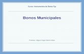 Bonos Municipales Curso: Instrumentos de Renta Fija Profesor: Miguel Angel Martín Mato.