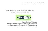 Seminario Honduras septiembre 2008 Perú: El Caso de la empresa Topy Top Lecciones y reflexiones Juan Carlos Vargas Programa Trabajo Decente y Comercio.