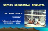 SEPSIS NOSOCOMIAL NEONATAL Dra. NORMA VALENCIA VILDOZOLA Pediatra-Neonatóloga UCIN.HNERM 2006.