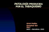 PATOLOGÍA TABAQUISMO PATOLOGÍA PRODUCIDA POR EL TABAQUISMO MGC – Barcelona 2003 Oriol Pallàs Hospital del Mar.