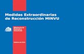 Medidas Extraordinarias de Reconstrucción MINVU. Medida 1 Programa Especial de Densificación y Renovación Urbana.