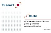 Plataforma multicanal para portales personalizados Julio, 2002.