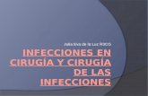 Julia Eva de la Luz R3CG. INFECCION DE SITIO QUIRURGICO (ISQ) Infección dentro o cerca de la incisión quirúrgica 30 días 1 año con implante Se presenta.