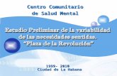 LOGO Centro Comunitario de Salud Mental 1999- 2010 Ciudad de La Habana.