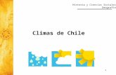 Historia y Ciencias Sociales Geografía 1 Climas de Chile.