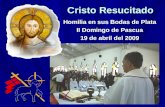 Cristo Resucitado Homilia en sus Bodas de Plata II Domingo de Pascua 19 de abril del 2009.