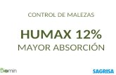 CONTROL DE MALEZAS HUMAX 12% MAYOR ABSORCIÓN SAGRISA.