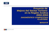 Región Andina Proyecto de Mejora del Sector Turismo en la Región Andina 2002-2004 DIAGNÓSTICO COMPETITIVO CLUSTERS BOGOTÁ