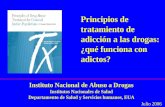Principios de tratamiento de adicción a las drogas: ¿qué funciona con adictos? Instituto Nacional de Abuso a Drogas Institutos Nacionales de Salud Departamento.