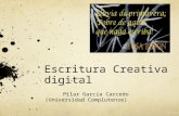 Escritura Creativa digital Pilar García Carcedo (Universidad Complutense)