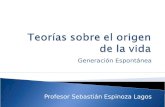Generación Espontánea Profesor Sebastián Espinoza Lagos.
