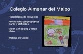 Metodología de Proyectos Actividades con propósitos claros y definidos Visión a mediano y largo plazo Trabajo en Grupo Colegio Almenar del Maipo.