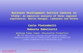 Carlo Pietrobelli c.pietrobelli@uniroma3.it  1 Carlo Pietrobelli Roberta Rabellotti Working Paper Cepal -Desarrollo Productivo No.13.
