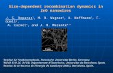 Size-dependent recombination dynamics in ZnO nanowires J. S. Reparaz 1, M. R. Wagner 1, A. Hoffmann 1, F. Güell 2, A. Cornet 3, and J. R. Morante 2,3 1.
