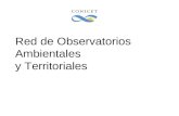 Red de Observatorios Ambientales y Territoriales.
