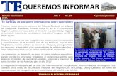 Boletín Informativo Año 6 No. 27 Agosto/septiembre 2007.TRIBUNAL ELECTORAL DE PANAMÁ En Paraguay TE participa de encuentro internacional sobre subregistro.
