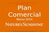 1 Plan Comercial Marzo 2014 Toda la información incluida en esta presentación es exclusivamente para la capacitación y consulta de Distribuidores Independientes.