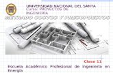 Curso: PROYECTOS DE INGENIERÍA UNIVERSIDAD NACIONAL DEL SANTA Escuela Académico Profesional de Ingeniería en Energía Clase 11.