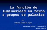 La función de luminosidad en torno a grupos de galaxias por Roberto González Reyes Profesores Guías : Gaspar Galaz Nelson Padilla.