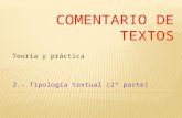 Teoría y práctica 2.- Tipología textual (2ª parte)