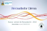 Nueva version de Recaudación - 2014 Desarrollado por Josué CONDORI SUCA.