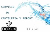 SERVICIO DE CARTELERIA Y REPORT.   Es una plataforma de RR.PP. dedicada en exclusiva a la difusión de eventos mediante el.