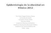 Epidemiología de la obesidad en México 2012 Dr. Víctor Huggo Córdova Pluma Ex Presidente CMIM Consejero Titular CMMI Miembro SMNE Academia Mexicana de.