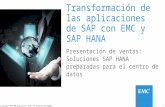 1© Copyright 2014 EMC Corporation. Todos los derechos reservados. Transformación de las aplicaciones de SAP con EMC y SAP HANA Presentación de ventas: